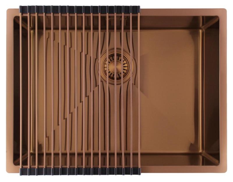 Pure.Sink Luxion Copper sink 55x40 cm undermount, flush mount, and surface mount PLX5540-62