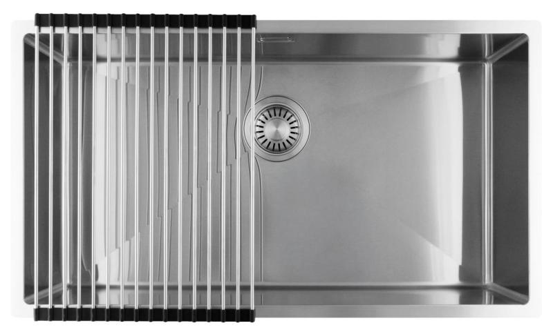 Pure.Sink Luxion Large stainless steel sink 74x40 cm undermount, flush mount, and top mount PLX7440-02