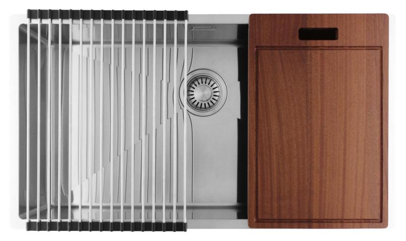 Pure.Sink Luxion Large stainless steel sink 74x40 cm undermount, flush mount, and top mount PLX7440-02