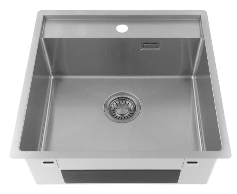 Pure.Sink Luxion RVS spoelbak 51x50 cm Tapwing met kraangatbank PLX5150T-02