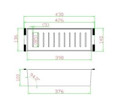 Pure.Sink Luxion Zwarte inzetbak voor spoelbak PLXCOL-63