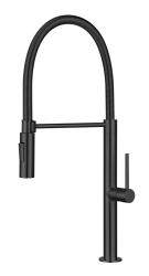 Pure.Sink Luxion Mat Zwarte keukenkraan profi met flexibele uitloop en 2 straalsoorten PLXFLEX-10