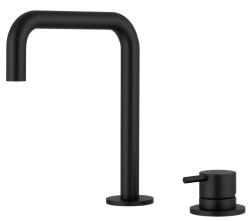 Pure.Sink Luxion 2-gats Mat Zwarte keukenkraan met U uitloop PLX2HU-10