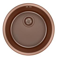 Pure.Sink Round Ronde Koperen Spoelbak vlakinbouw, onderbouw en opbouw  38 cm PRN38-62