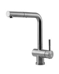 Pure.Sink Elite Steel Pulse-S keukenkraan RVS met uittrekbare uitloop en sproeistand  PS8500-02