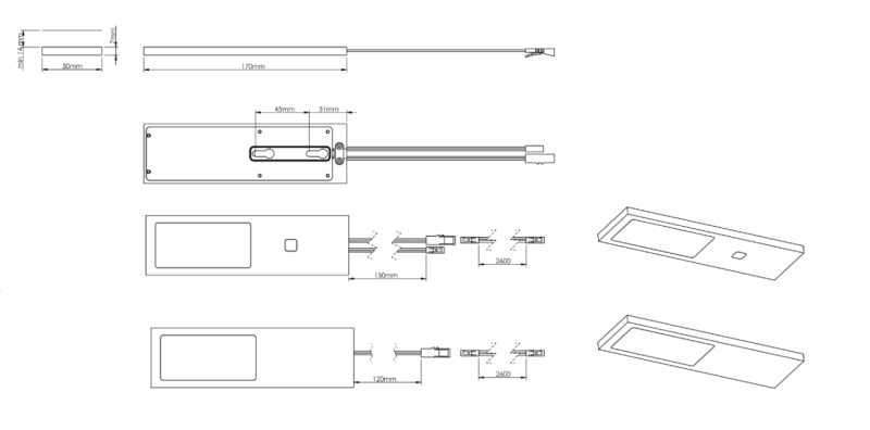 Indux Solin Keuken Opbouw Multi Tone LED Set 3 Spots x 3.6 W Zwart 1208972345