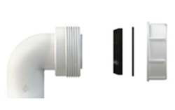Pure.Sink UK siphon elbow kit with nut and gaskets 40mm WSTSUK-32