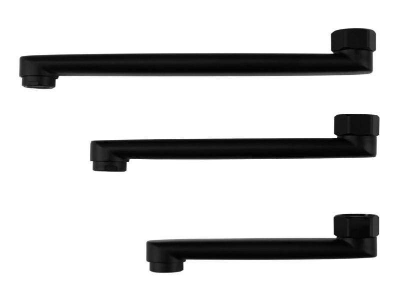 Aquanello Casa Single-lever Kitchen Wall Faucet Black with 25 cm spout BL-1425-CS