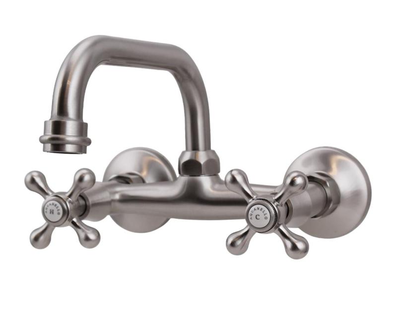 Aquanello Heritage Ascot Klassieke Keuken Muurkraan Boven Uitloop RVS NB-4110-HA