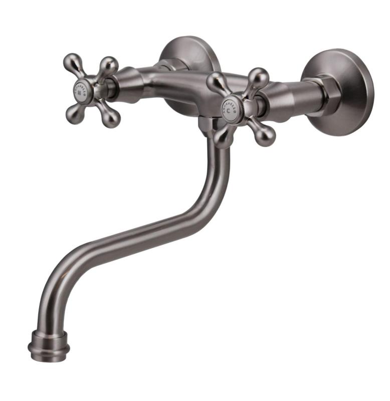 Aquanello Heritage Ascot Klassieke Keuken Muurkraan RVS NB-4111-HA