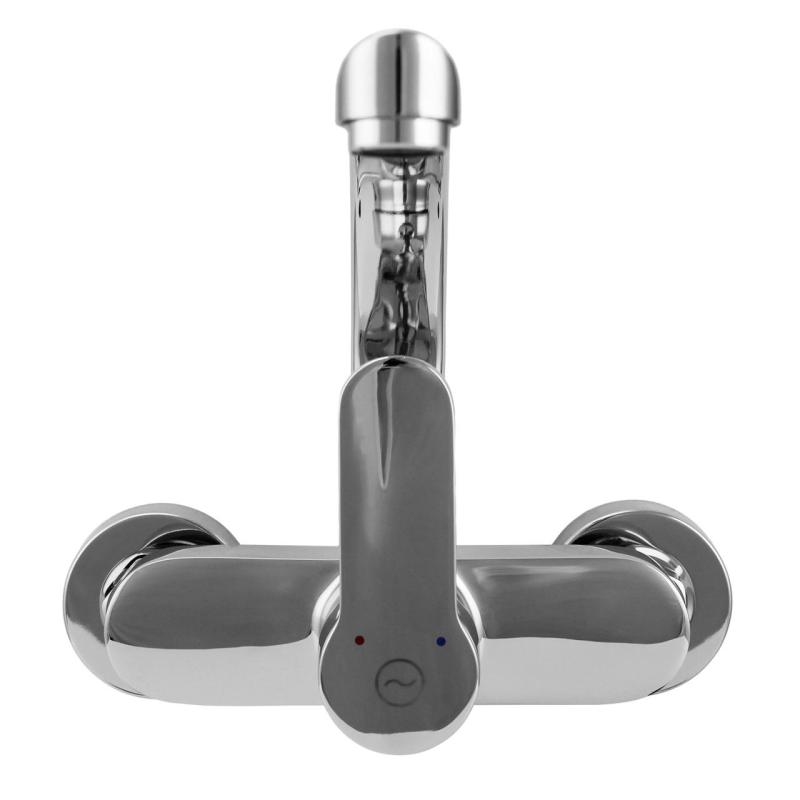 Aquanello Casa Keuken Muurkraan  met Bovenuitloop Chroom CR-1003-CS