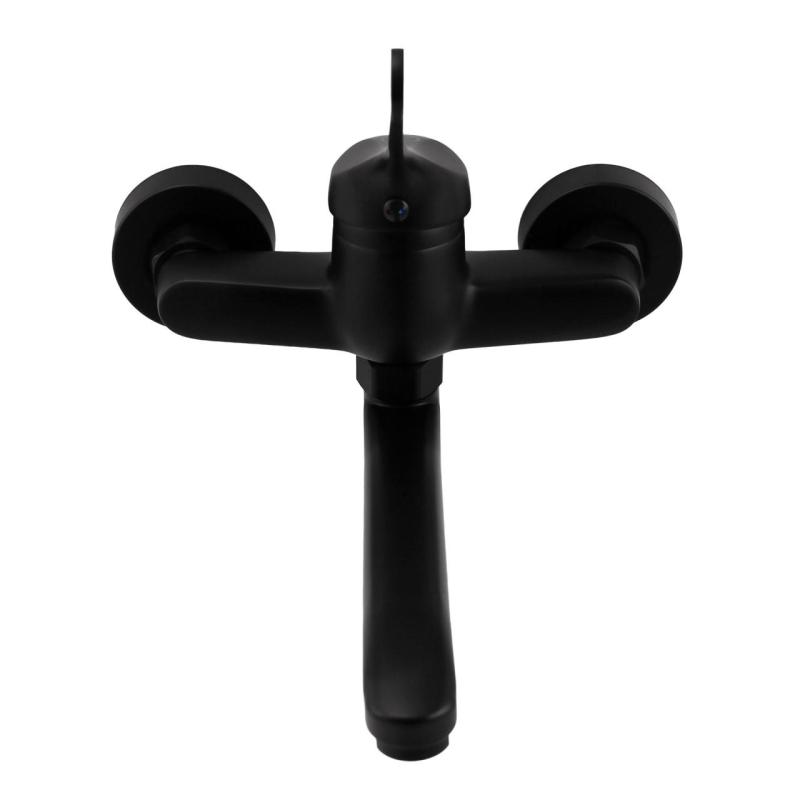 Aquanello Casa Keuken Muurkraan  met Bovenuitloop Zwart BL-1003-CS