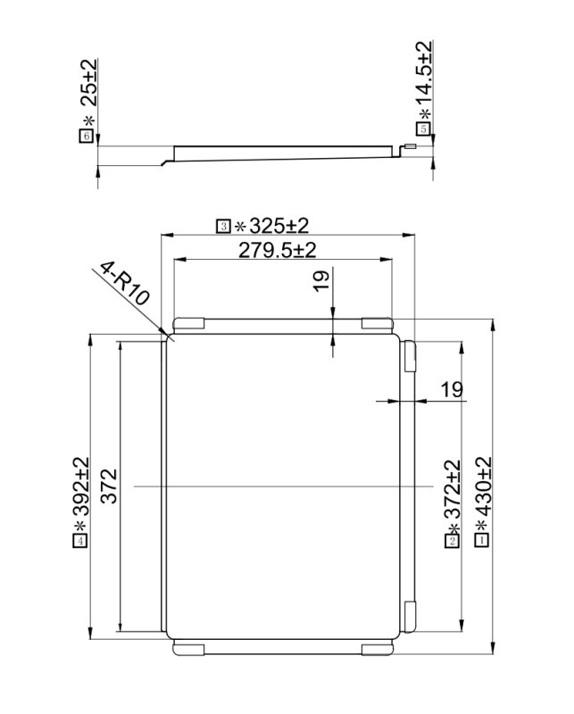 Pure.Sink Exclusivo gun metal mobiele afdruipschaal afdruipplaat 440x335mm voor spoelbak PEXTRAY-61