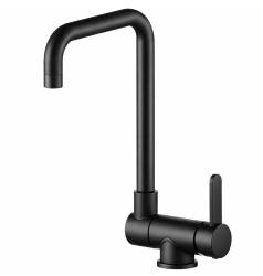 Aquanello Forma Massieve RVS Neerklapbare Venster Keukenkraan Zwart  BL-1011-FM