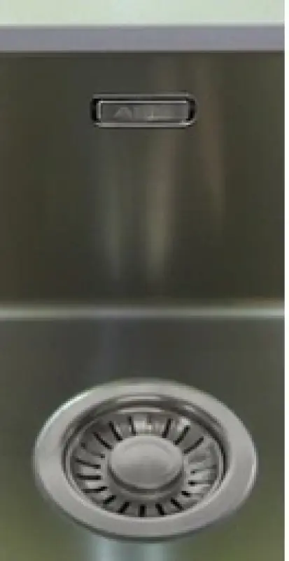 ABK Baronga vierkante rvs spoelbak 40x40 cm onderbouw BAR40F